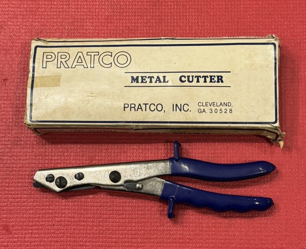 Vintage Pratco NEW Metal Cutter Made in Cleveland GA USA W/ OG BOX
